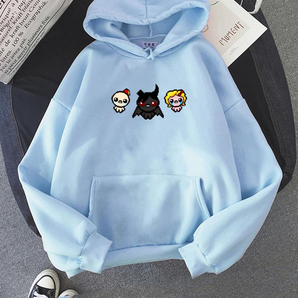 The Binding of Isaac Game Printing Clothes Fall/winter Fleece Sweatshirt for Men Comfortable Casual Pullover Anime Graphic Hoodie