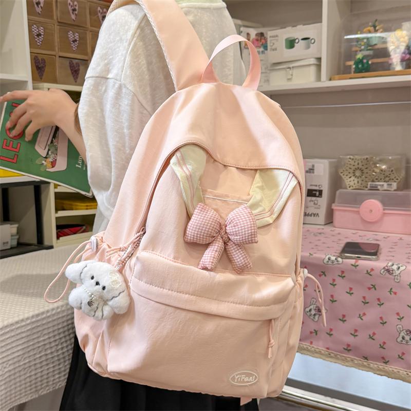 Student Schoolbag Women's Bow Backpack