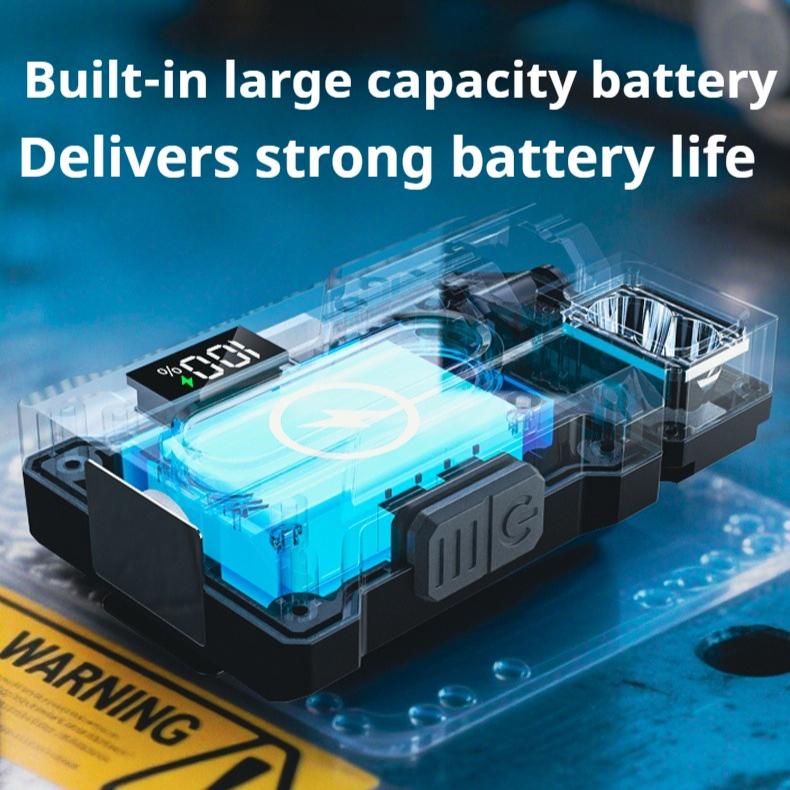 Magnetic Rechargeable Flashlight 1200 Lumens Multi-Angle Rotating Mini Light Portable Pocket Flashlight for Repair Outdoor