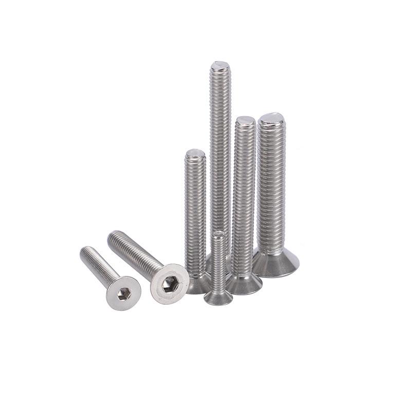 M3-M4 Series 304 Stainless Steel Countersunk Hex Socket Head Cap Screws DIN7991