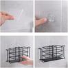 8pcs Shower Caddy Adhesive Sticker Hook Replacement Mount Hook Soap Dish Holder for Bathroom Basket Kitchen Strip Storage Shelve