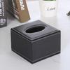 European Style Leather & Wood Tissue Box