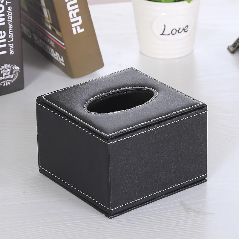 Leather Wooden Tissue Box for Hotels & Restaurants