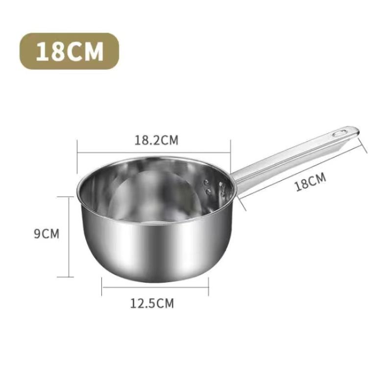 Stainless Steel Water Scoops Multipurpose Hanging Soup Ladle Wooden Handle Large Capacity Water Spoon Kitchen Cooking