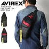 AVIREX Body Shoulder Bag for Men and Size AVX591 One-Shoulder Bag, Women, F, Black,