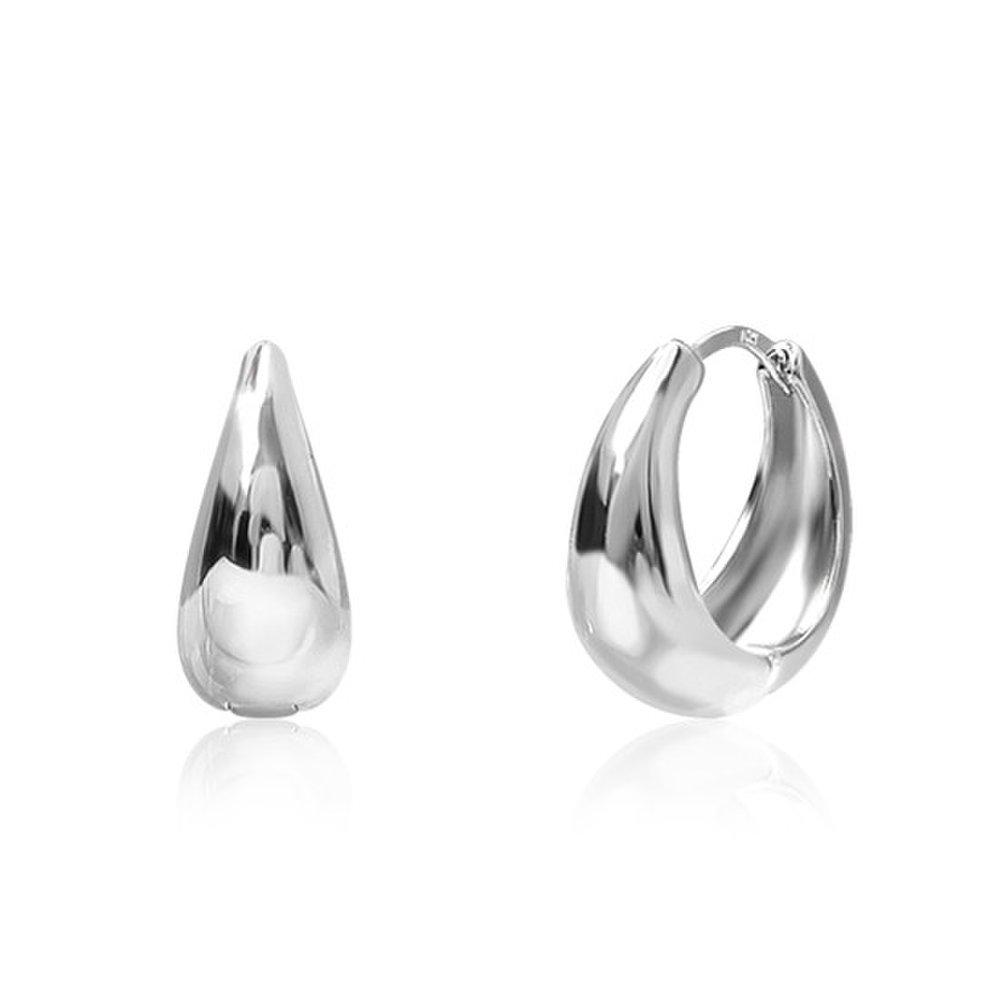 [Luvre Paris] 14K Gold Remy Simple Hoop Earrings Ea1270