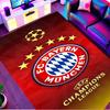 FC Bayern Motiv Teppich, Waschbarer Bodenläufer, Für Eingangsbereich Studentenwohnheim Waschküche Büro Arbeitszimmer, Heimdekoration Geburtstags-Weihnachtsgeschenk