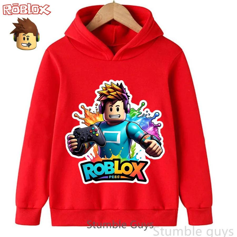Roblox Kinder Sweatshirt Kapuzenpullover Roblox Welt Print Jungen Mädchen Mode Warme Kleidung