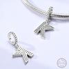 New Copper Beaded Pendant 26 Letters A-Z Diy Name Beads Suitable For Original Bracelet Jewelry Making