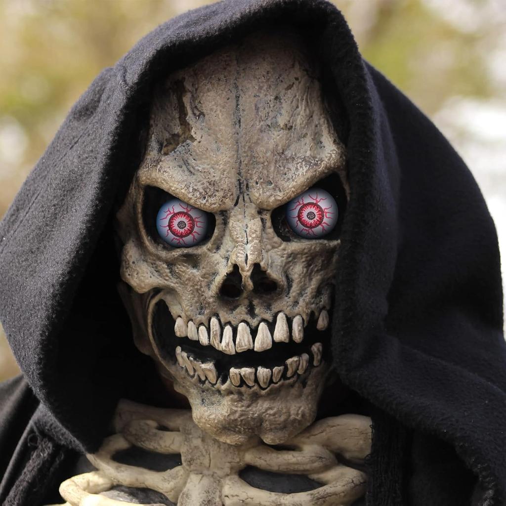 20Pcs Halloween Glowing Eyeballs Funny Bouncy Eyeballs Scary Eye Balls Toys For Kids Halloween Glowing Party Props 32Mm