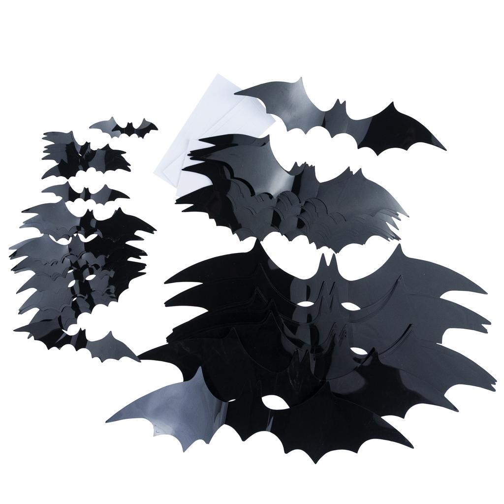 Artificial spiders, black, Halloween decorations, black tarantula, set of 8, 8cm