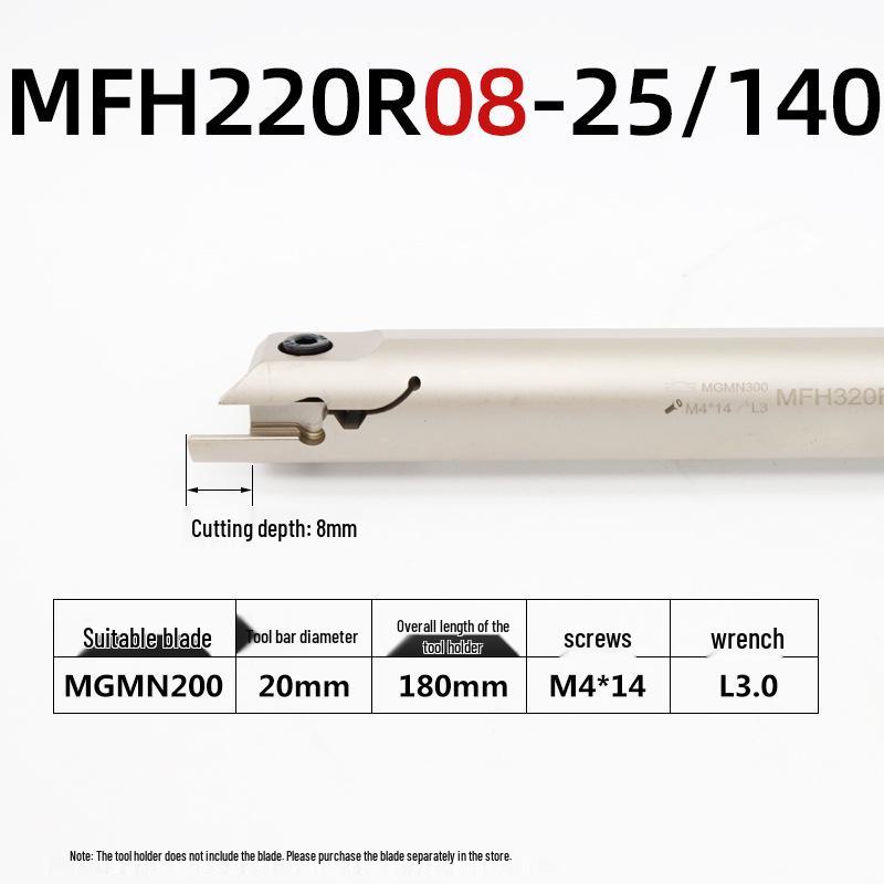 Inner Hole Face Grooving Tool Holder MFHR/L Flat 320/420/325/425 Groove Tool, Spring Steel