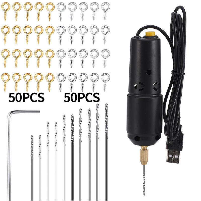 Acrylic Resin Pearl Mini USB Electric Drill - 5V2A Low Power