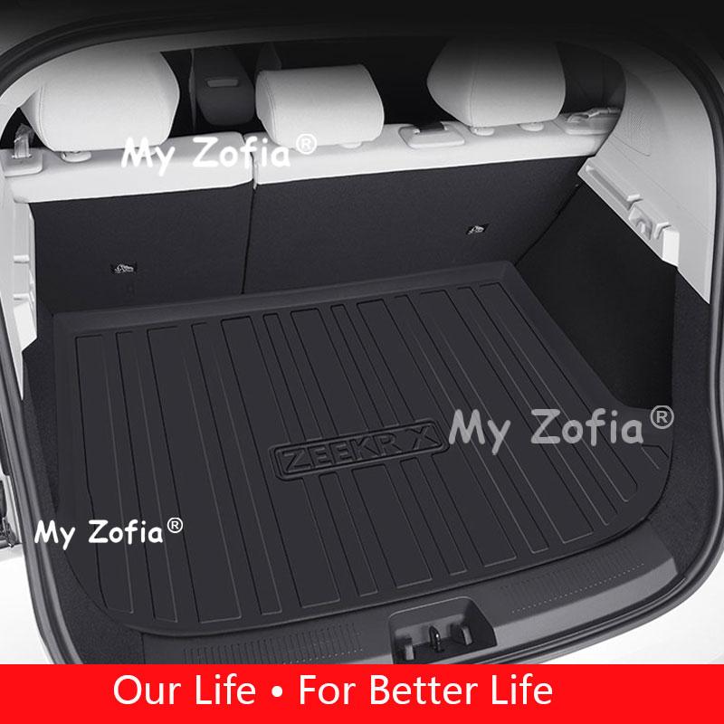 All Weather Full Coverage TPE Car Trunk Mat Odorless Flexible Rear Cargo Liner for Daily Use Accessories For Zeekr X 2026 2027