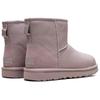 UGG Classic Mini Pearlized Cowhide Durable Simple Fashion Commuter Short Snow Boots Women Boots Pink 1167313-PSK