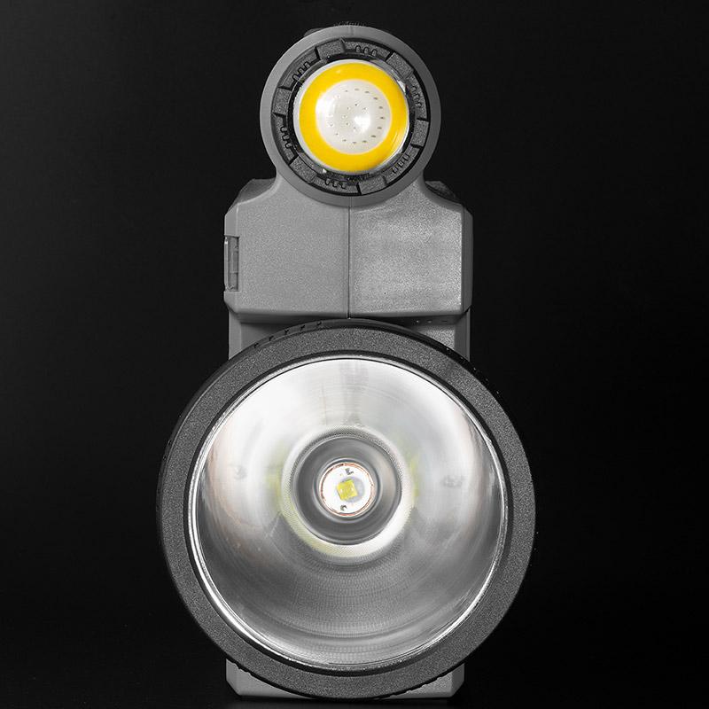 Simulated Flame Lantern Solar Rechargeable Searchlight Power Bank Function Portable Outdoor Camping Waterproof Emergency Light