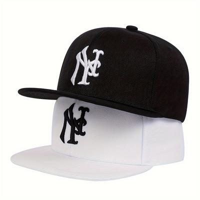 Couple Letter Embroidery Baseball Cap Adjustable Outdoor Flat Top Caps Men Punk Hat Women Fitness Hats Gift
