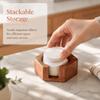 Polished Surface Coffee Filter Container Round Shape Coffee Filter Paper Storage  Kitchen Storage