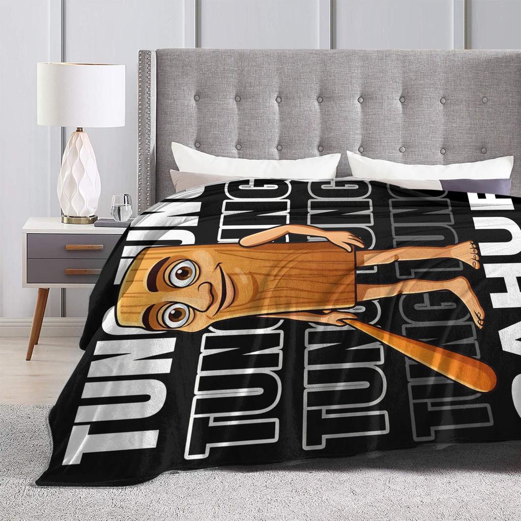 Tung Tung Sahur Plush Blanket Child  Flannel Throw Blanket For Couch Chair Super Soft Design Quality Bedspread Birthday Present