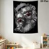 Laughing Crying Clown Face Pattern Home Decor Tapestry, Wall Hanging, Decorative RV Wall Cloth.ZGT0914290