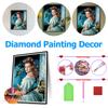 DIY Full Round Drill Diamond Painting 5D Full Coverage Craft Princess Sissi Portrait Kit Vintage Portrait Diamond Art Decoration