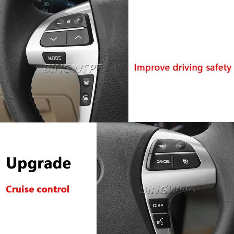 Steering Wheel Control Button Cruise Control Remote Volume Switch For TOYOTA HILUX VIGO COROLLA CAMRY HIGHLANDER INNOVA 2006-15