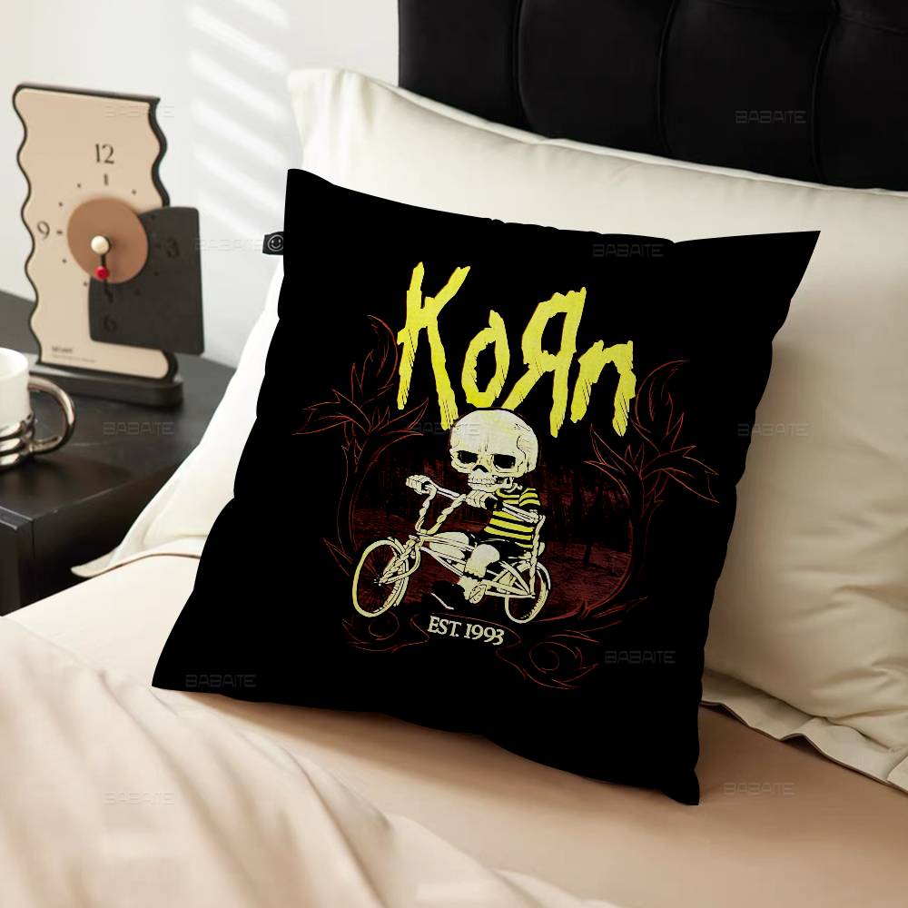 Rock K-Korn Pillow Cover For Bedroom Room And Living Room Sofa Decorative Cushion Cover