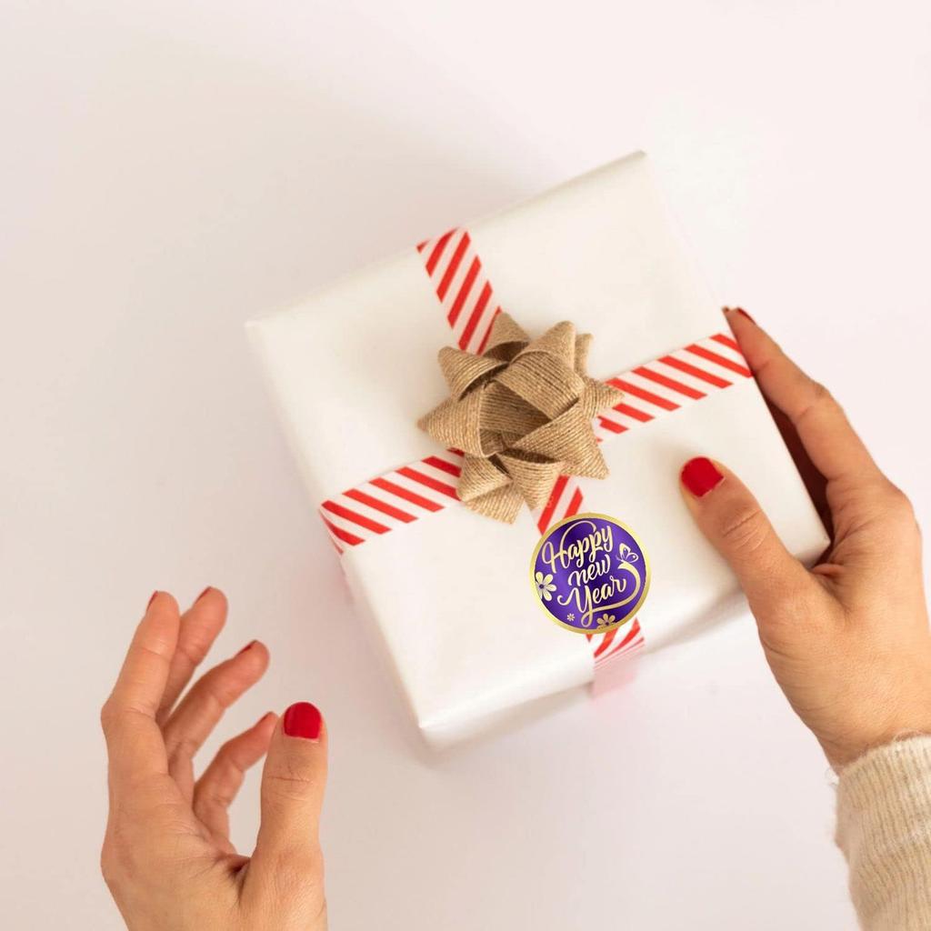 Round Labels Chinese New Year Sticker Candy Sticker Self-Adhesive Sticker Decorative Sticker Party Supplies for New Year