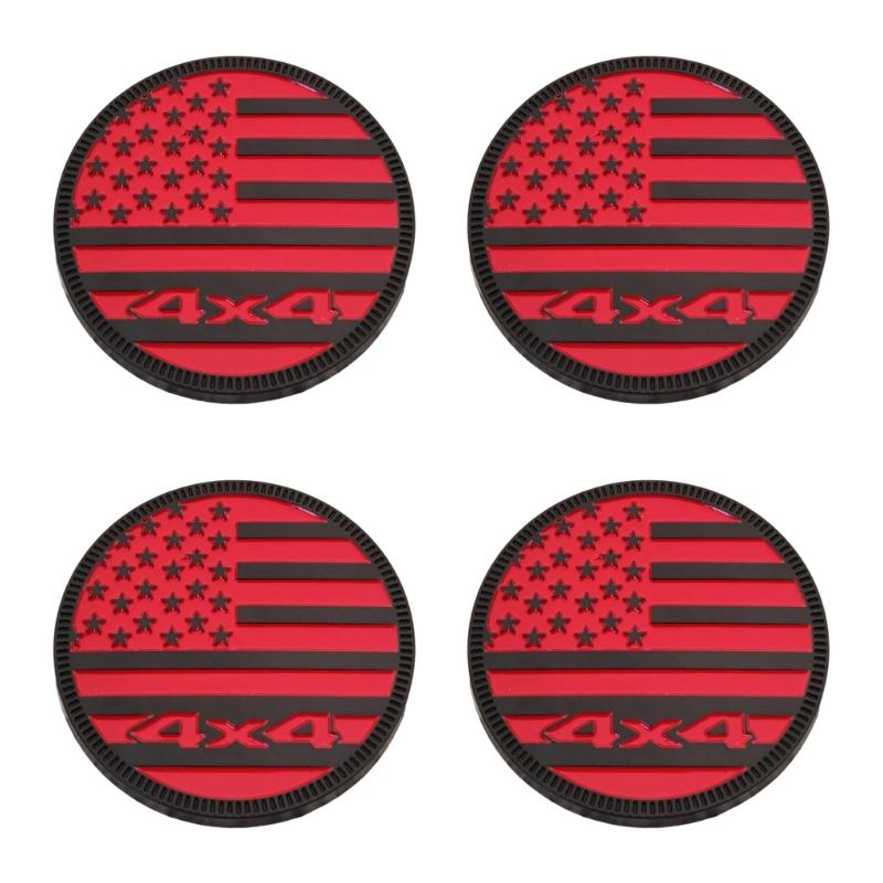 Car Body Fenders Rear Trunk Metal Badge Decoration Sticker 4X4 Flag Emblem Decal Universal 3D Emblem Badge