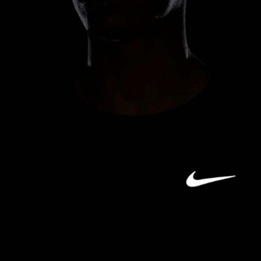 Nike Miler Solid Color Logo Crew Neck Long Sleeve Sport Shirt Men Tops Black FB7070-010