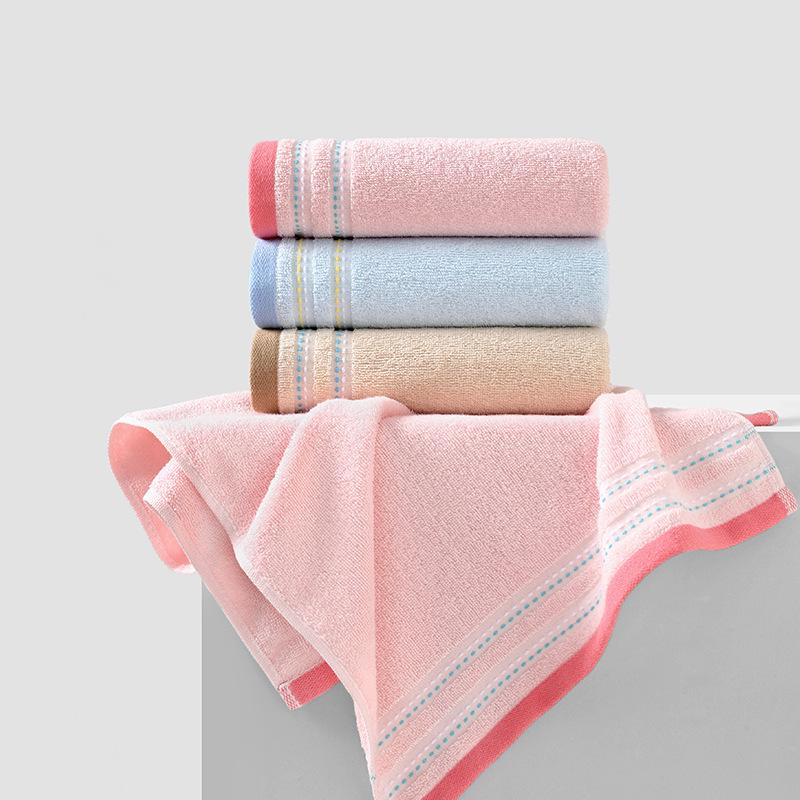 Premium Pure Cotton Solid Color Face Towel - Soft, Absorbent, Customizable Logo, Ideal for Business or Thank You Gifts