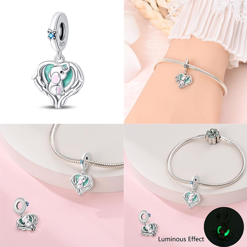 Fit Charms Fororiginal Bracelets And 3Mm Bracelets Cat Pendant Under The Mooncopper Jewelry Making For Women Gift