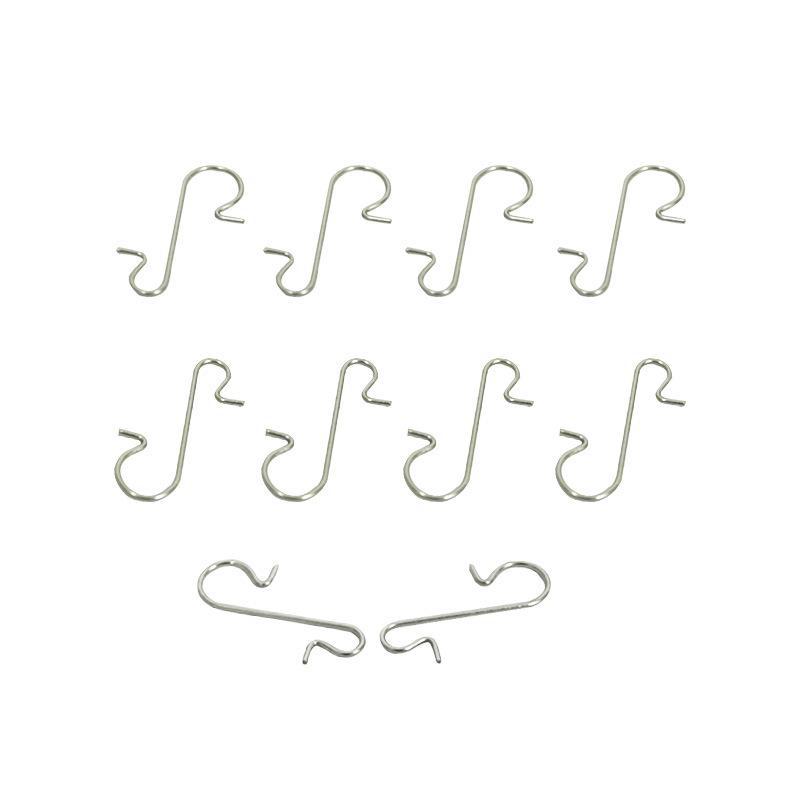 Metal Christmas Hooks - Gold, Red, Green, Silver, Multi-color S Hooks for Holiday Decorations