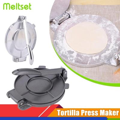 Manuelle Tortilla-Presse, Presswerkzeug aus Aluminiumlegierung für Maistortillas, DIY-Handbuch zum Herstellen von Knödelhaut, Küchenwerkzeug