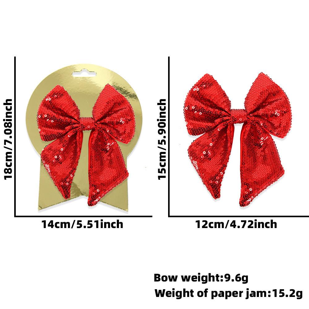 

Luxurious Bow Sequined In Multiple Colors Ideal For Christmas And Holiday Celebrations червоний