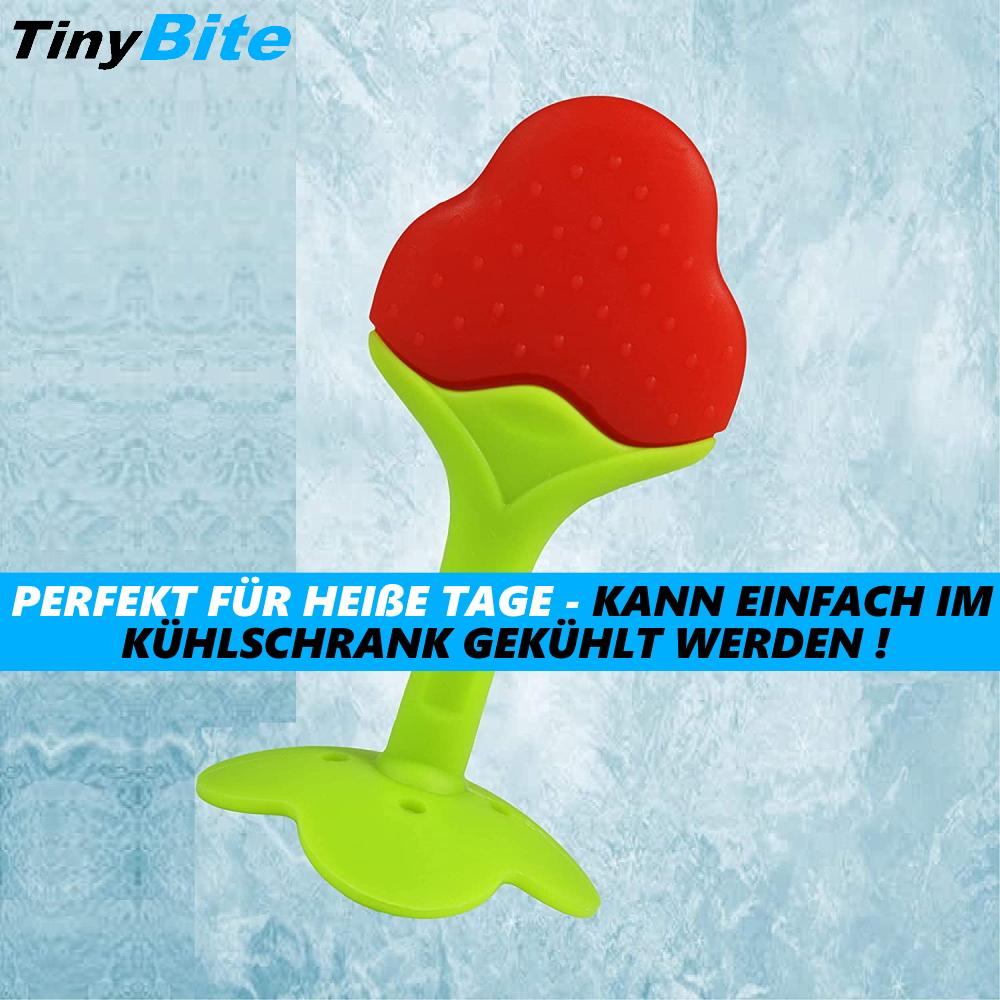 TinyBite Kühlende Beißringe für Babys Beissring Zahnungshilfe Set BPA-frei 4er