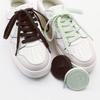 Classic Pure Cotton Shoelaces Flat Shoelaces Sport Canvas Shoelaces for Men and Women Width 0.8cm Length 100/120/140/160cm 1Pair