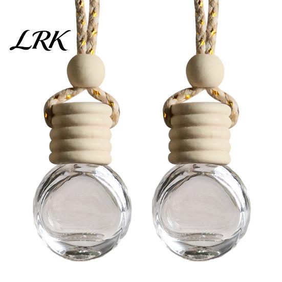 Decorative Hanging Air Freshener Car Perfume Bottle Pendant, Creative Diffuser Ornament for Vehicle, Portable Essential Oil Holder, Interior