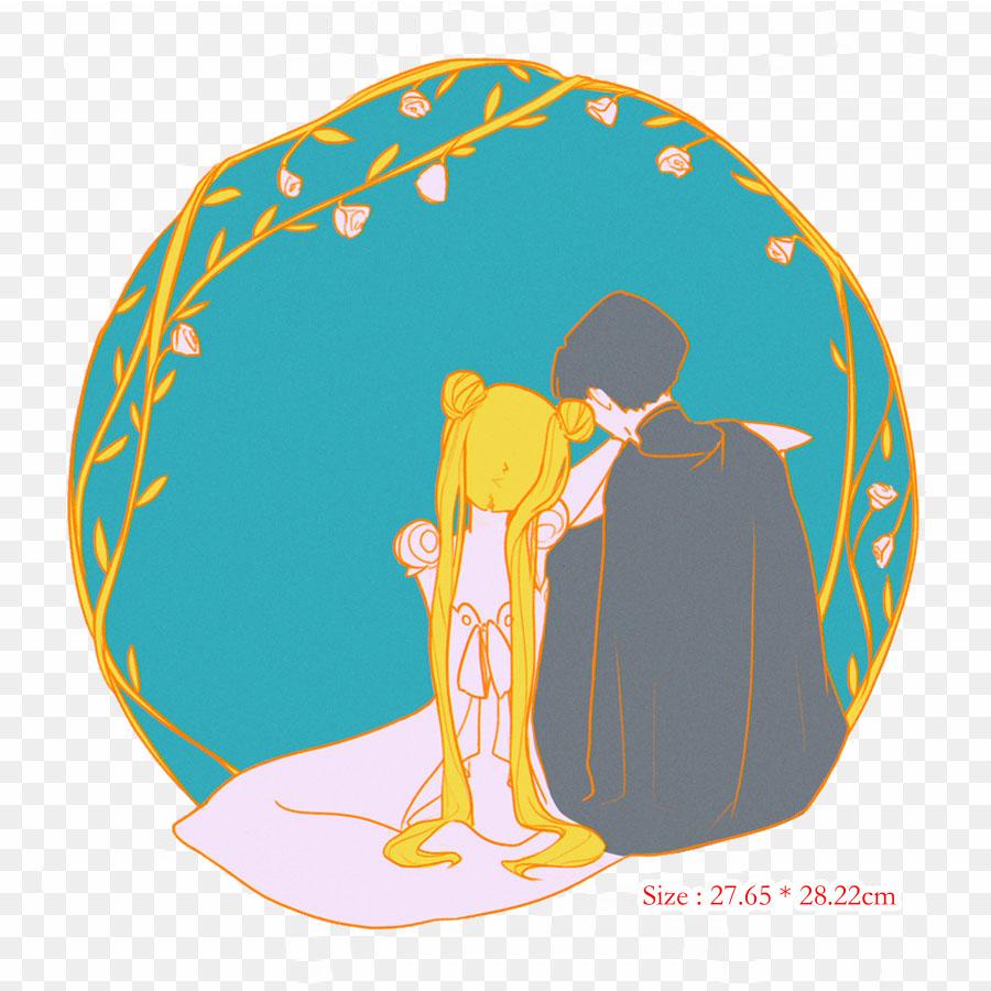 

Мультфильм Сейлор Уран Chibiusa гладить нашивки для одежды аппликации наклейки на одежду термочувствительные индивидуальные патчи