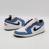 HM3711-144 Nike Air Jordan 1 Low White Aegean Storm