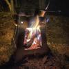 Stainless Steel Portable Folding Firewood Stove Camping Barbecue Stove