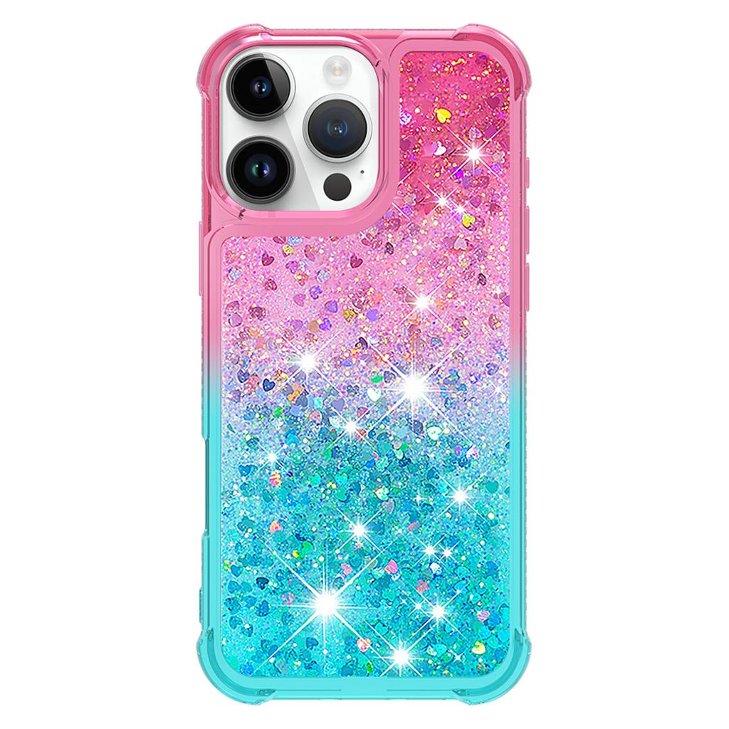 Quicksand Case for iphone 16 16e SE 2025 Glitter Flash Gradient Case for iphone 15 14 13 Pro Max mini Phone Cover Fundas Coque