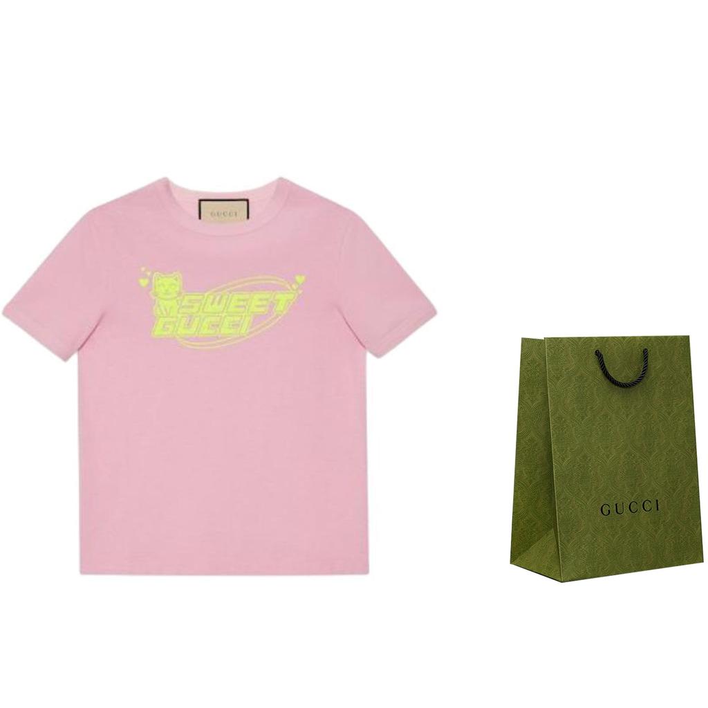 Gucci Logo Printed Crewneck T Shirt 723566-XJGDD-5904