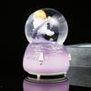 Rhinestone Snow Globe Delicate Adorable Eye-catching Resin Music Space Astronaut Snow Globe for Kids
