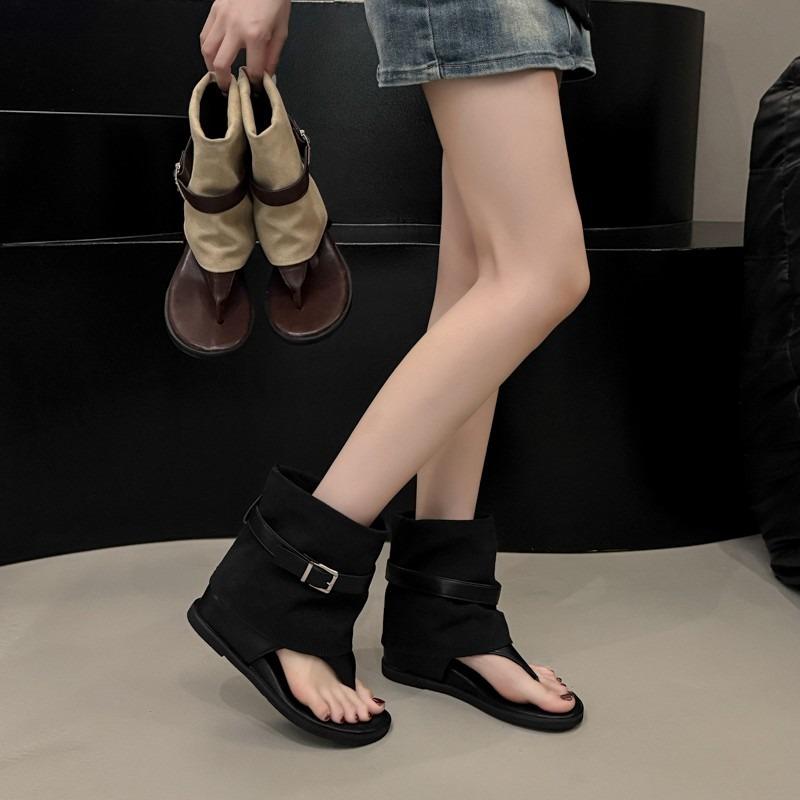 Fashion 2025 Brand Ladies Shoes Belt Buckle Women's Sandals Fashion Pinch Toe Dress Summer Light Hot Best Seller Quality Sandals Boots