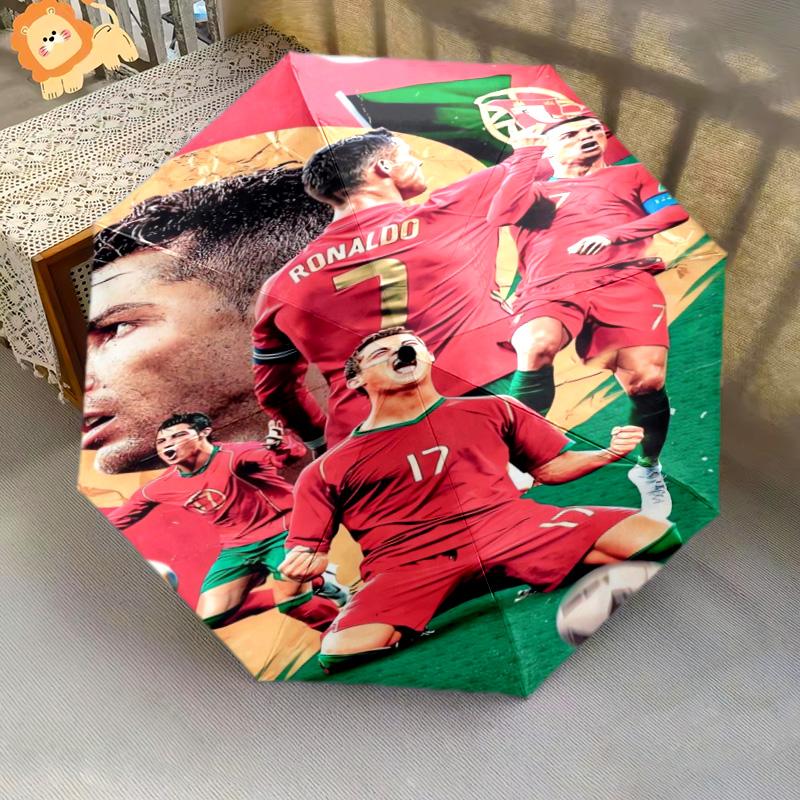 Eredità di Ronaldo Ombrello pieghevole da viaggio Adatto a tutte le stagioni Ombrello da esterno Ombrello parasole