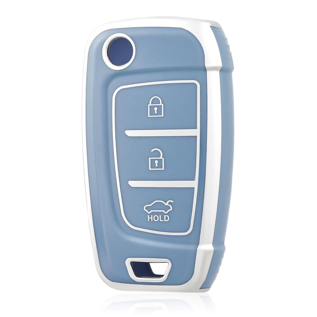 Car Remote Key Case Cover For Hyundai Tucson 2022 2023 Accent Solaris Elantra I30 I35 I40 Kona Celesta Sonata Creta Key Cover