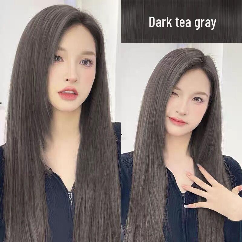 2026 Hair Dye Cream: Gray-Brown Linen, Black Tea Color, with Hair Care Benefits