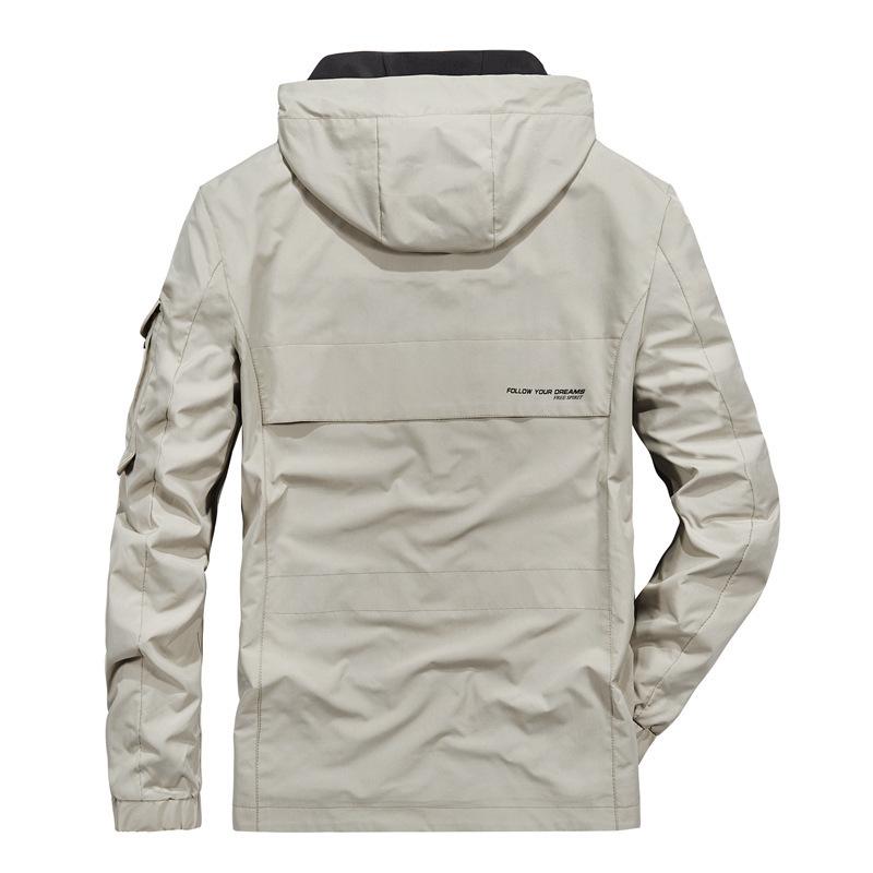 Spring New Men's Jacket Korean Version of Casual Hooded Large Size Loose Jacket