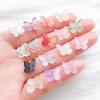 Set of 30 Colorful Transparent Glass Butterfly Charms for DIY Jewelry and Crafting